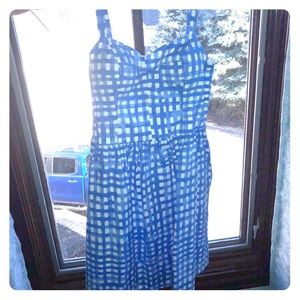 Lilly Pulitzer Short Blue and White Printed Dress